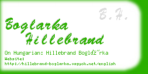 boglarka hillebrand business card